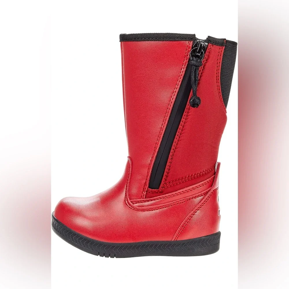 New BillyFootwear Dual Zipper High Rain Boots - Red - Multiple sizes - Picture 4 of 13